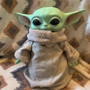 Grogu Baby Yoda Child Plush 12” Rubber Head Star Wars Mattel Mandalorian 2020